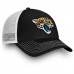 Men's Jacksonville Jaguars NFL Pro Line by Fanatics Branded Black/White Core Trucker III Adjustable Snapback Hat 2998627